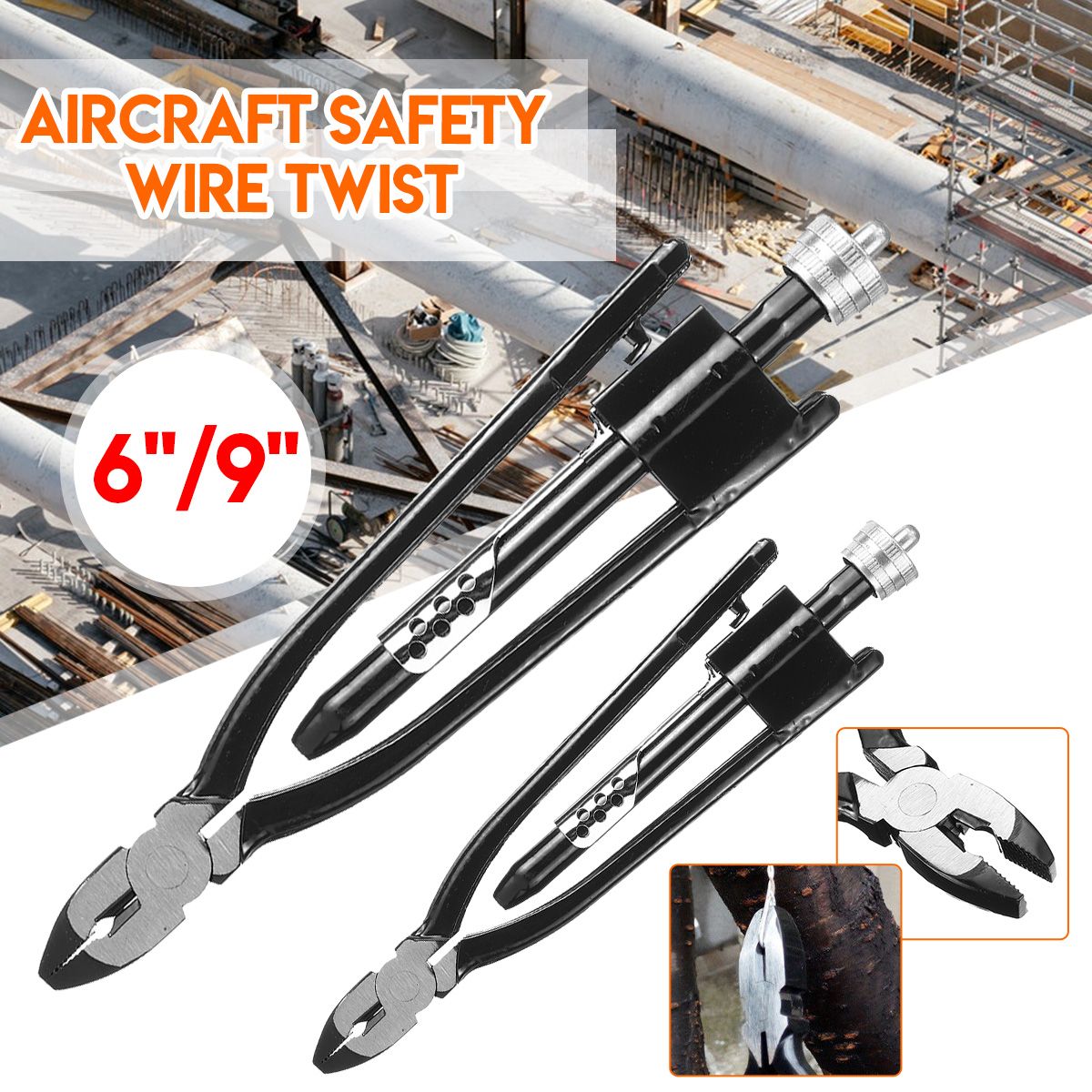 9inch-6inch-Aircraft-Safety-Wire-Twisting-Wiring-Lock-Pliers-Tool-Electrical-1574166