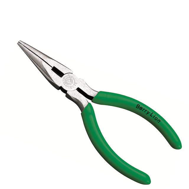 BERRYLION-5Inch-125mm-Long-Nose-Pliers-Wire-Stripper-Forceps-Crimping-Tool-Durable-Multifunctional-H-1234792