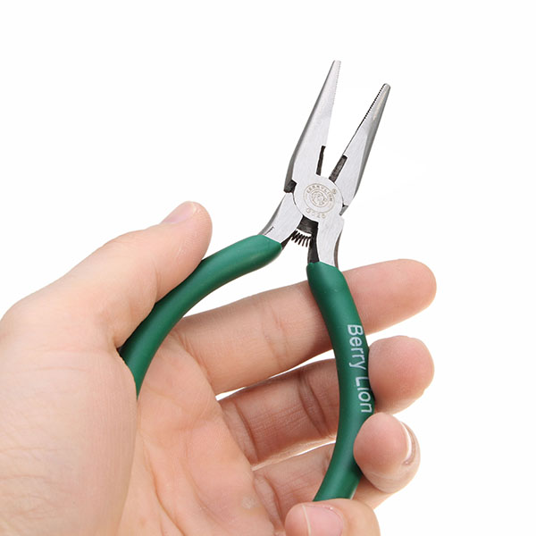 BERRYLION-5Inch-125mm-Long-Nose-Pliers-Wire-Stripper-Forceps-Crimping-Tool-Durable-Multifunctional-H-1234792