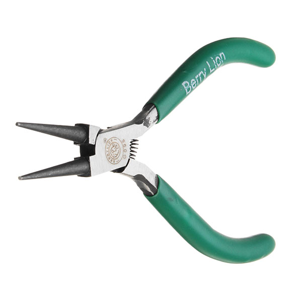 BERRYLION-5Inch-125mm-Round-Nose-Pliers-Wire-Stripper-Forceps-Crimping-Tool-Durable-Multifunctional--1232497