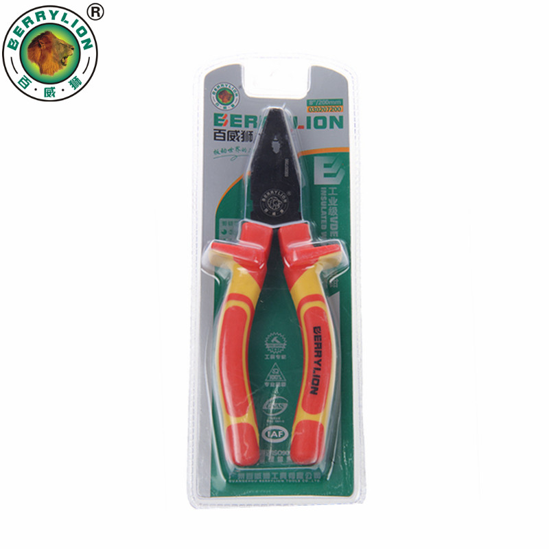 BERRYLION-6Inch-150mm-VDE-Insulated-Cutting-Plier-1000V-Combination-Pliers-Multitool-Wire-Cutter-Cla-1232494