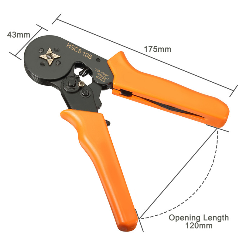 DANIU-23AWG-to-10AWG-Self-Adjusting-Ratcheting-Ferrule-Crimper-Plier-Tool-with-800pcs-Connector-Term-1315299