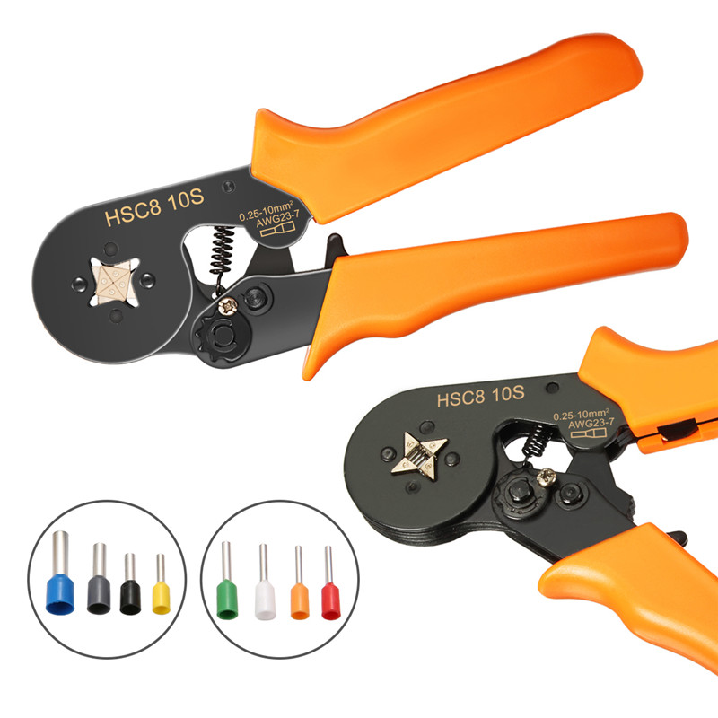 DANIU-23AWG-to-10AWG-Self-Adjusting-Ratcheting-Ferrule-Crimper-Plier-Tool-with-800pcs-Connector-Term-1315299