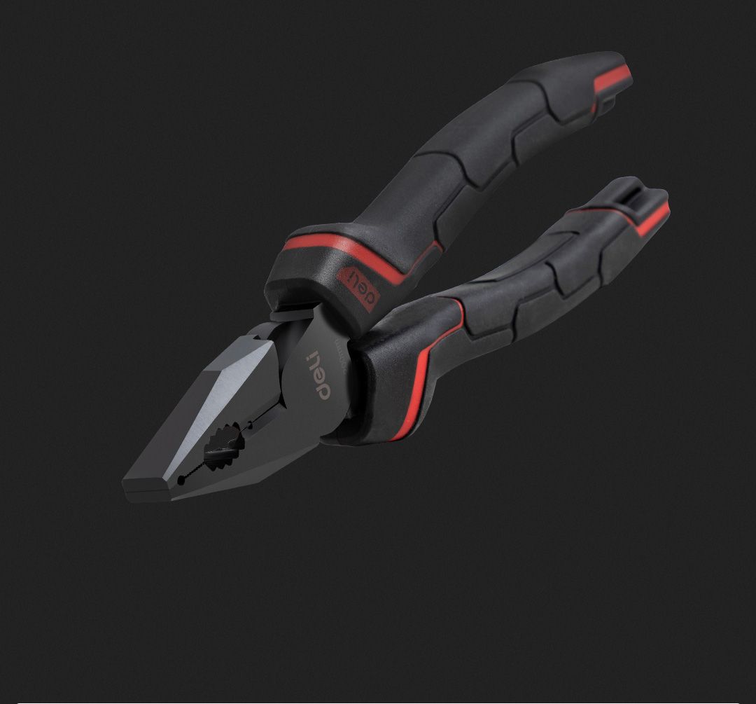 DeLi-DL0104-Wire-Pliers-Black-Red-Wire-Stripper-Plier-Decrustation-Pliers-Wire-and-Cable-Stripping-C-1551987