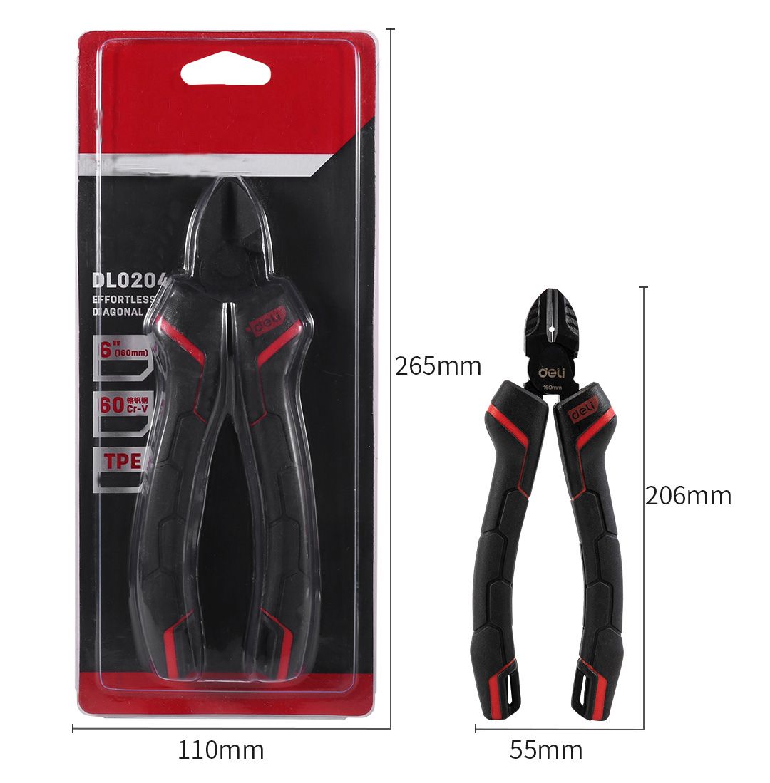 DeLi-DL0204-Right-Hand-Side-Diagonal-Nose-Pliers-Cutting-Nippers-Pliers-Jewelry-Hand-Tool-Anti-slip--1551988