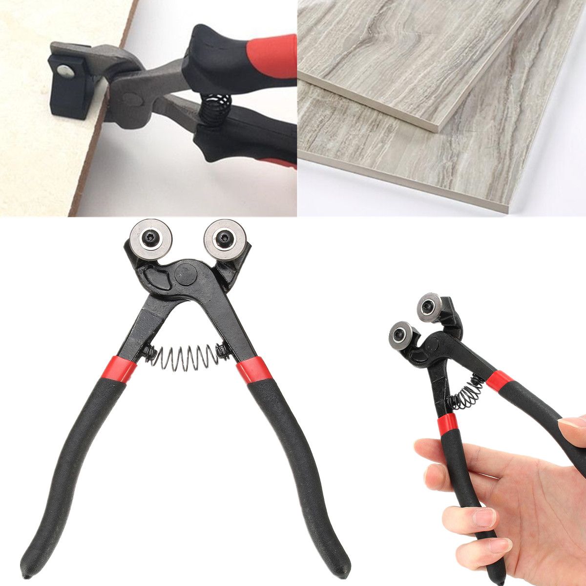 Heavy-Duty-8inch-200mm-Stained-Mosaic-Glass-Cutter-Nipper-Tile-Wheeled-Plier-Tool-1163338