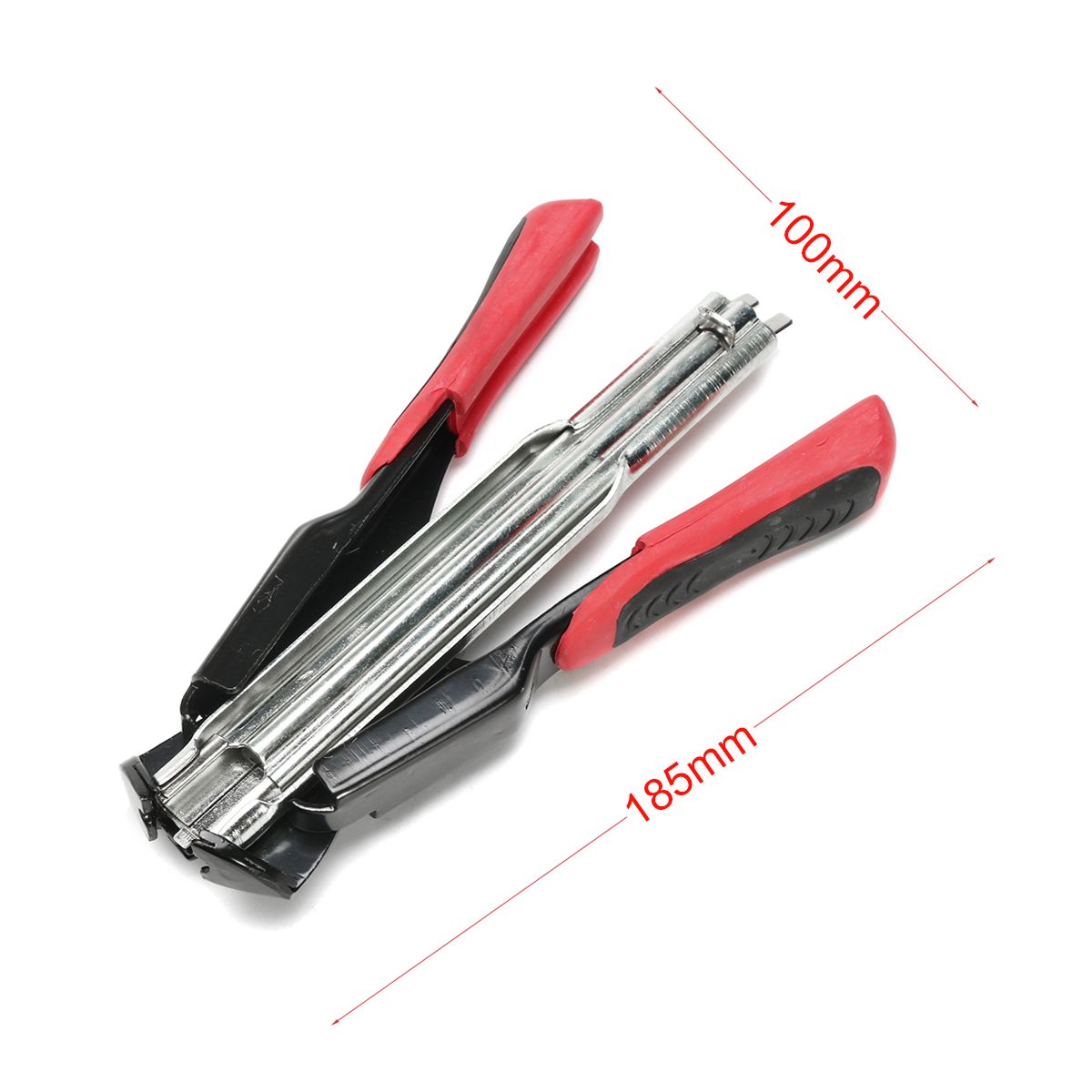 Hog-Ring-Pliers-With-2500-C-Clips-Spring-Loaded-Fastening-Cage-Clamp-Fences-1263032