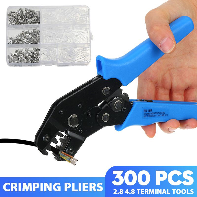 Insulated-Cable-Connector-Crimper-Pliers-Terminal-Ratchet-Crimping-Tool-Wire-Kit-1740457