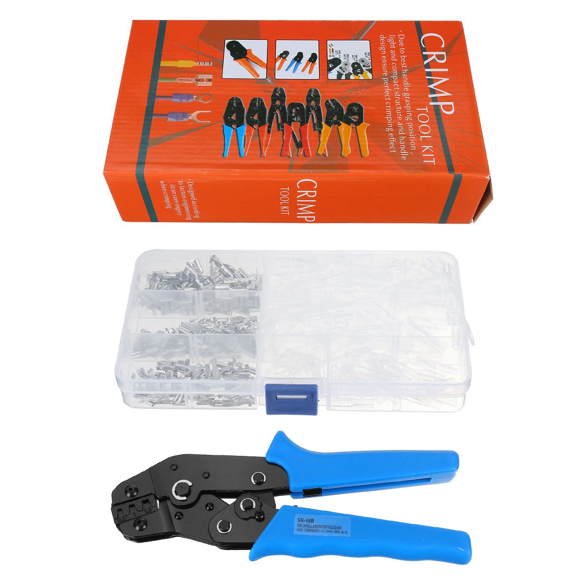 Insulated-Cable-Connector-Crimper-Pliers-Terminal-Ratchet-Crimping-Tool-Wire-Kit-1740457