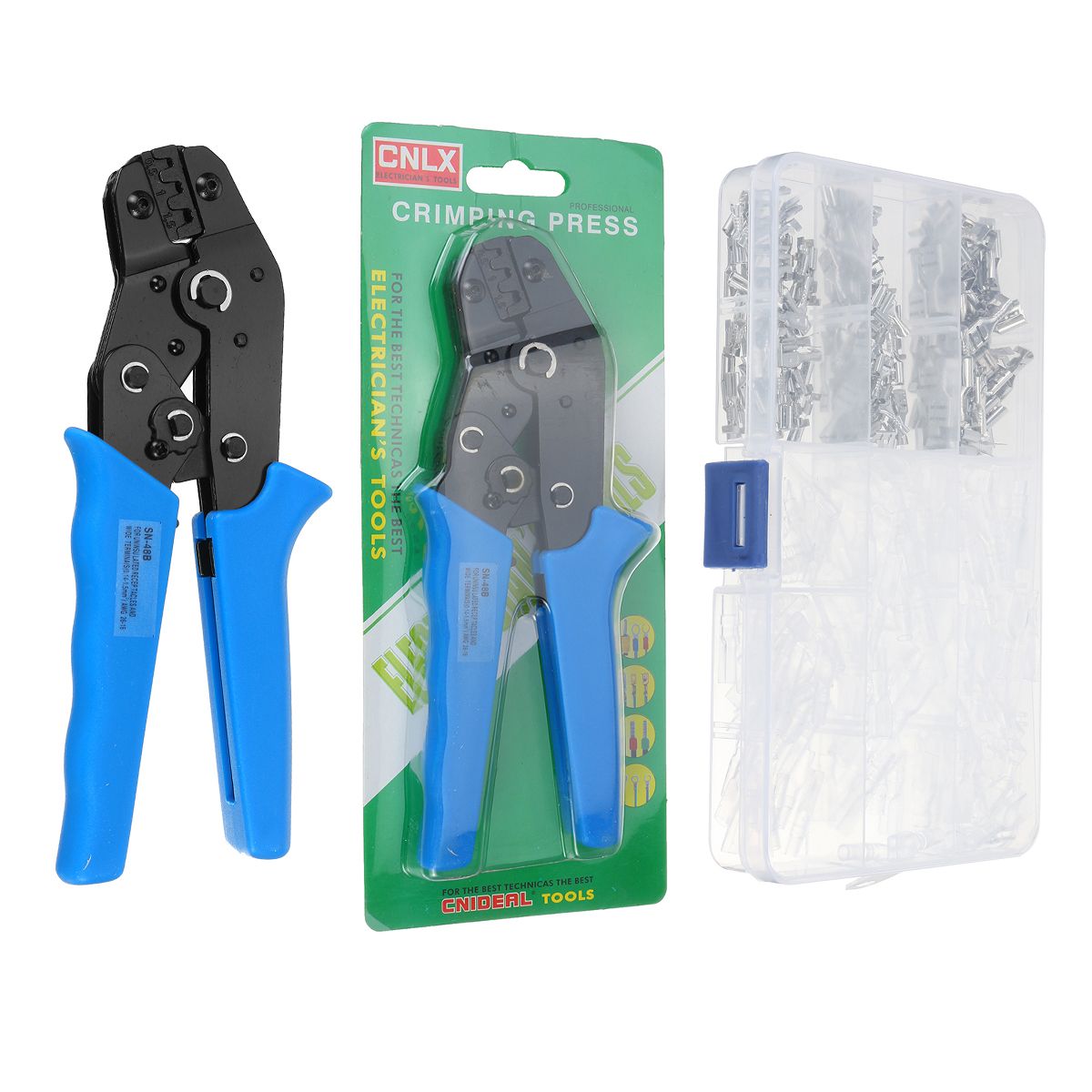 Insulated-Cable-Connector-Crimper-Pliers-Terminal-Ratchet-Crimping-Tool-Wire-Kit-1740457