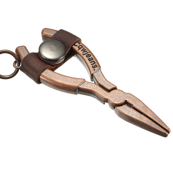 Metal-Key-Carabiner-Key-Holder-Mini-Shape-Buckle-Ring-Keychain-Leather-With-Pliers-1138256