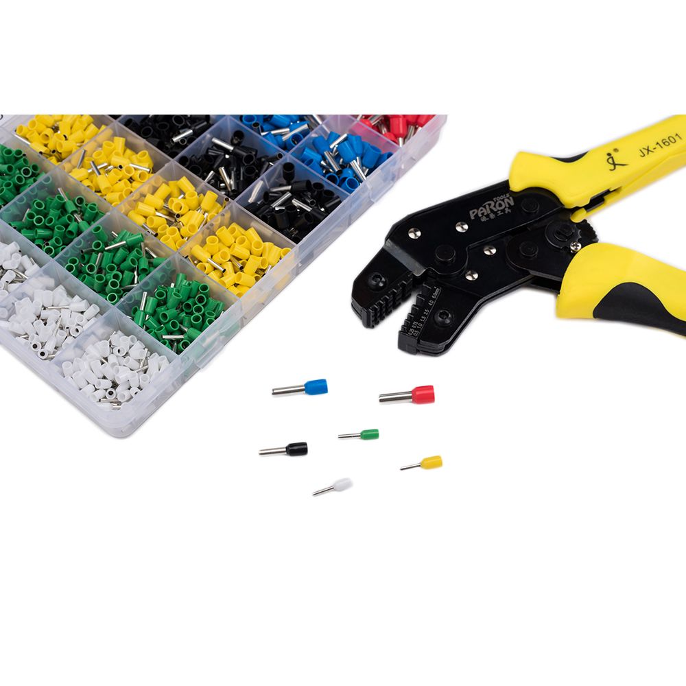 PARON-JX-1601-06T-AWG20-10-Crimper-Plier-Wire-Crimper-Tools-Kit-Ratchet-Plier-Hand-Tools-with-1200Pc-1585248