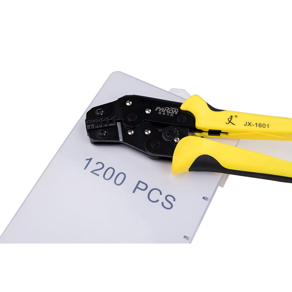 PARON-JX-1601-06T-AWG20-10-Crimper-Plier-Wire-Crimper-Tools-Kit-Ratchet-Plier-Hand-Tools-with-1200Pc-1585248