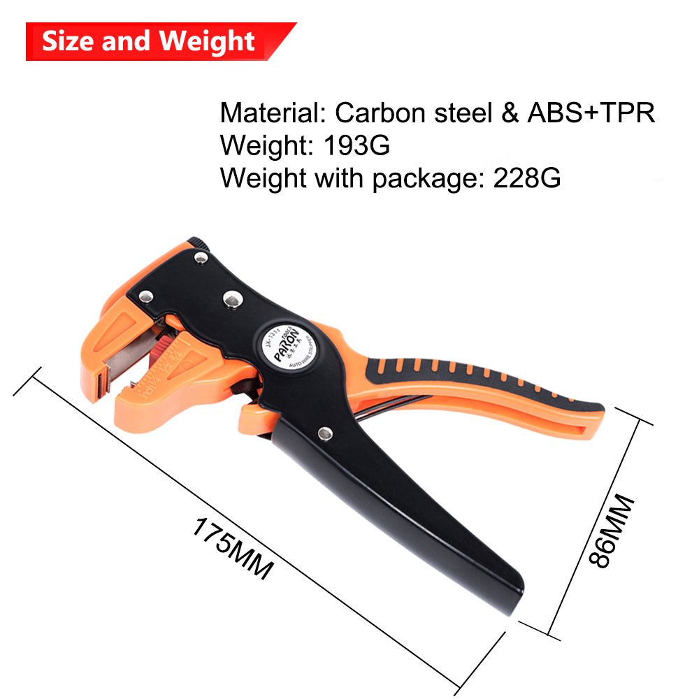 PARON-Jx-1311-Automatic-Duck-Bill-Stripping-Pliers-Orange-Terminals-Crimping-Tool-Pliers-1661629