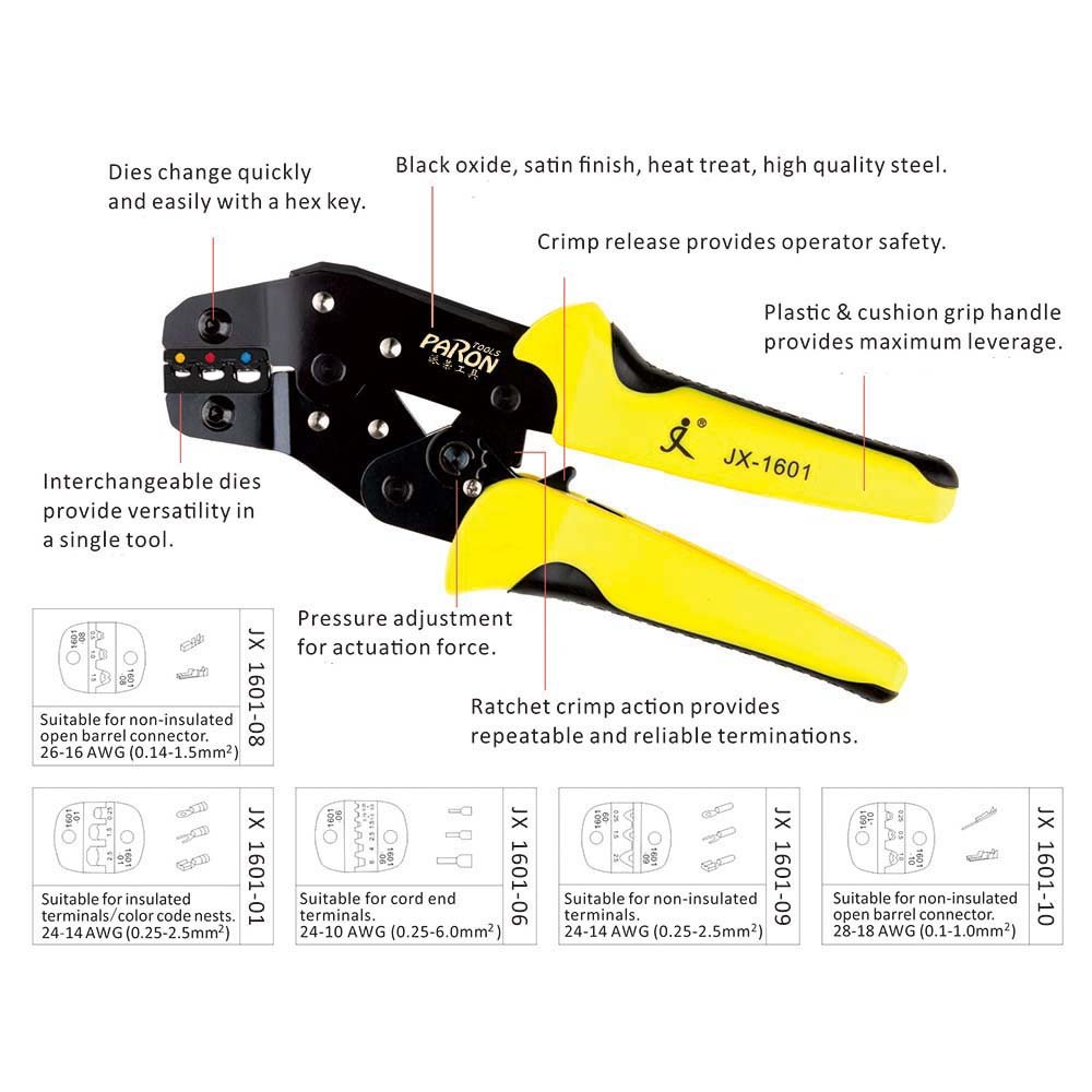 Paronreg-JX-1601-01-Multifunctional-Ratchet-Crimping-Tool-24-14AWG-Terminals-Pliers-1104444