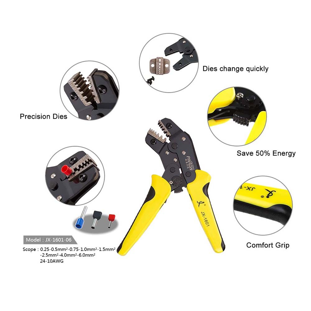 Paronreg-JX-1601-06-Multifunctional-Ratchet-Crimping-Tool-24-10AWG-Terminals-Pliers-1104437