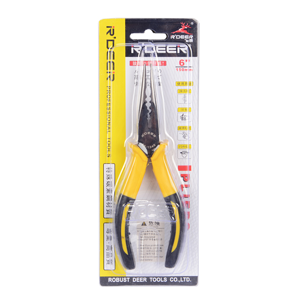 RDEER-86-1346-6inch-Japanese-Style-Handle-Multipurpose-Long-Nose-Pliers-Network-Tool-1050410