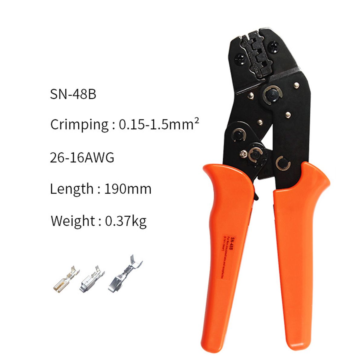 SN-48B-Plug-Spring-Terminals-05-15mmsup2-Crimping-Pliers-Precisions-Jaw-Crimping-1742721