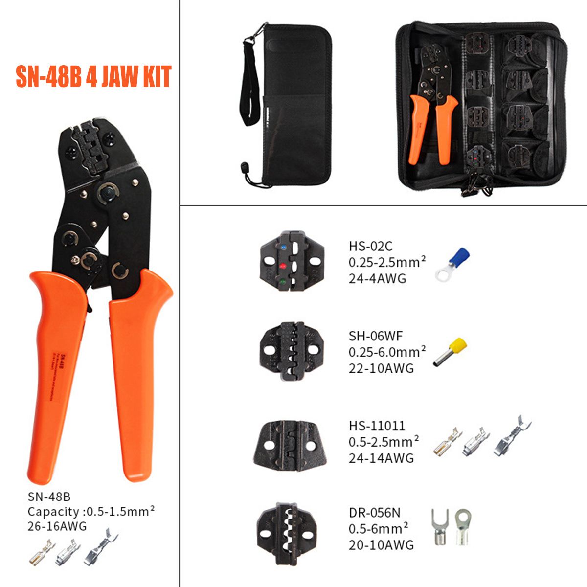 SN-48B-Plug-Spring-Terminals-05-15mmsup2-Crimping-Pliers-Precisions-Jaw-Crimping-1742721