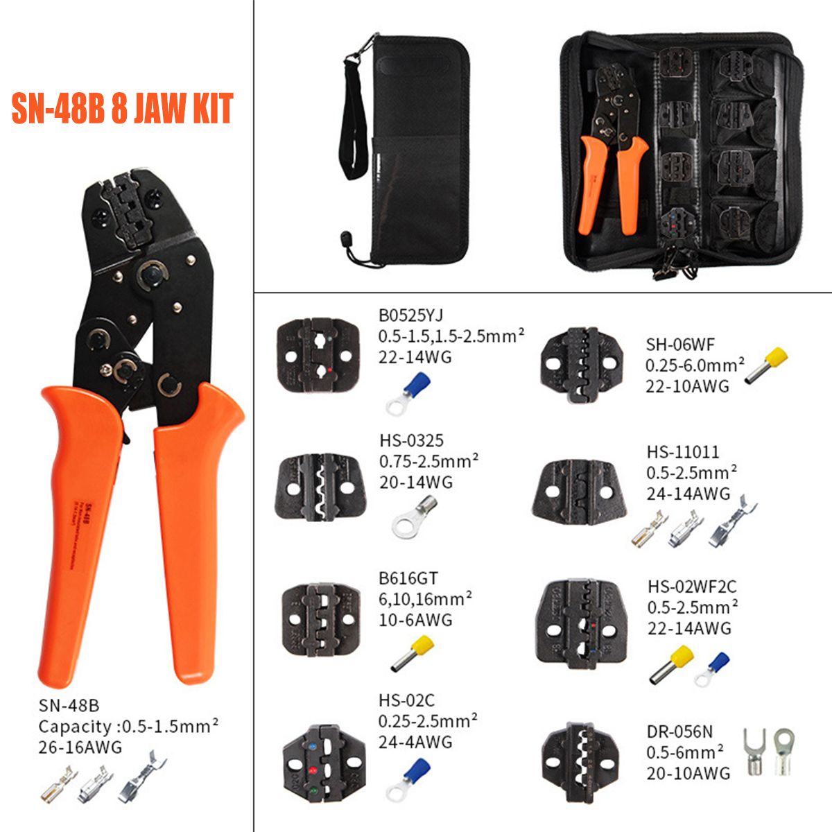 SN-48B-Plug-Spring-Terminals-05-15mmsup2-Crimping-Pliers-Precisions-Jaw-Crimping-1742721