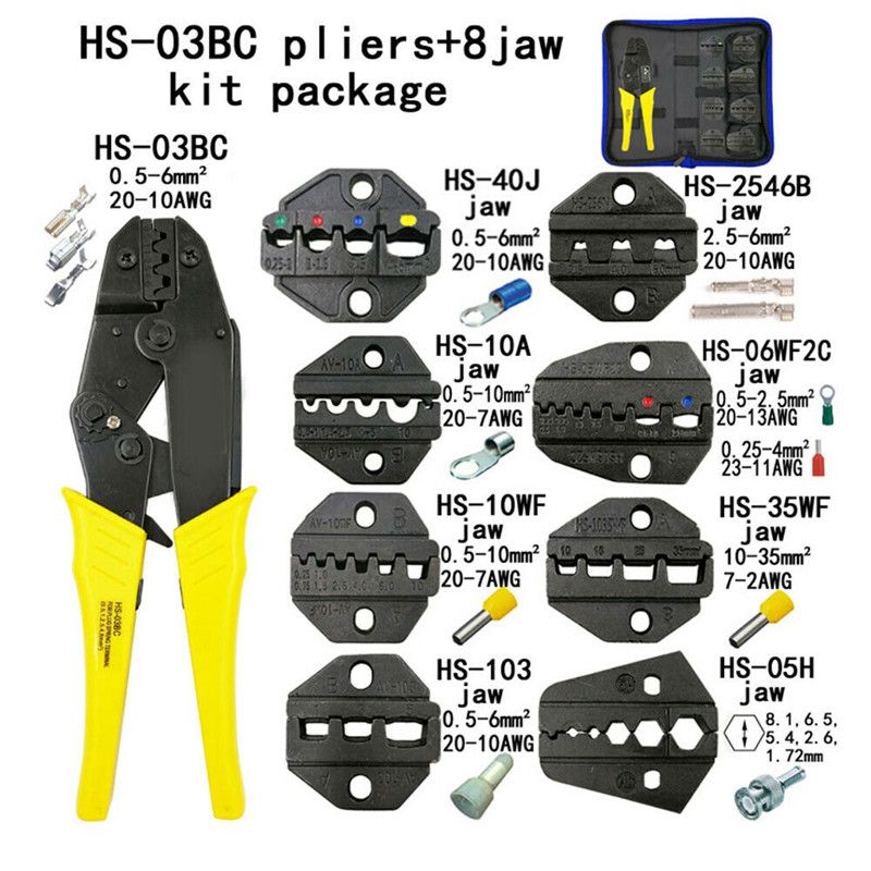 Wire-Crimpling-Pliers-Tool-Set-Professional-Wire-Crimpers-Engineering-Ratchet-Terminal-1584264