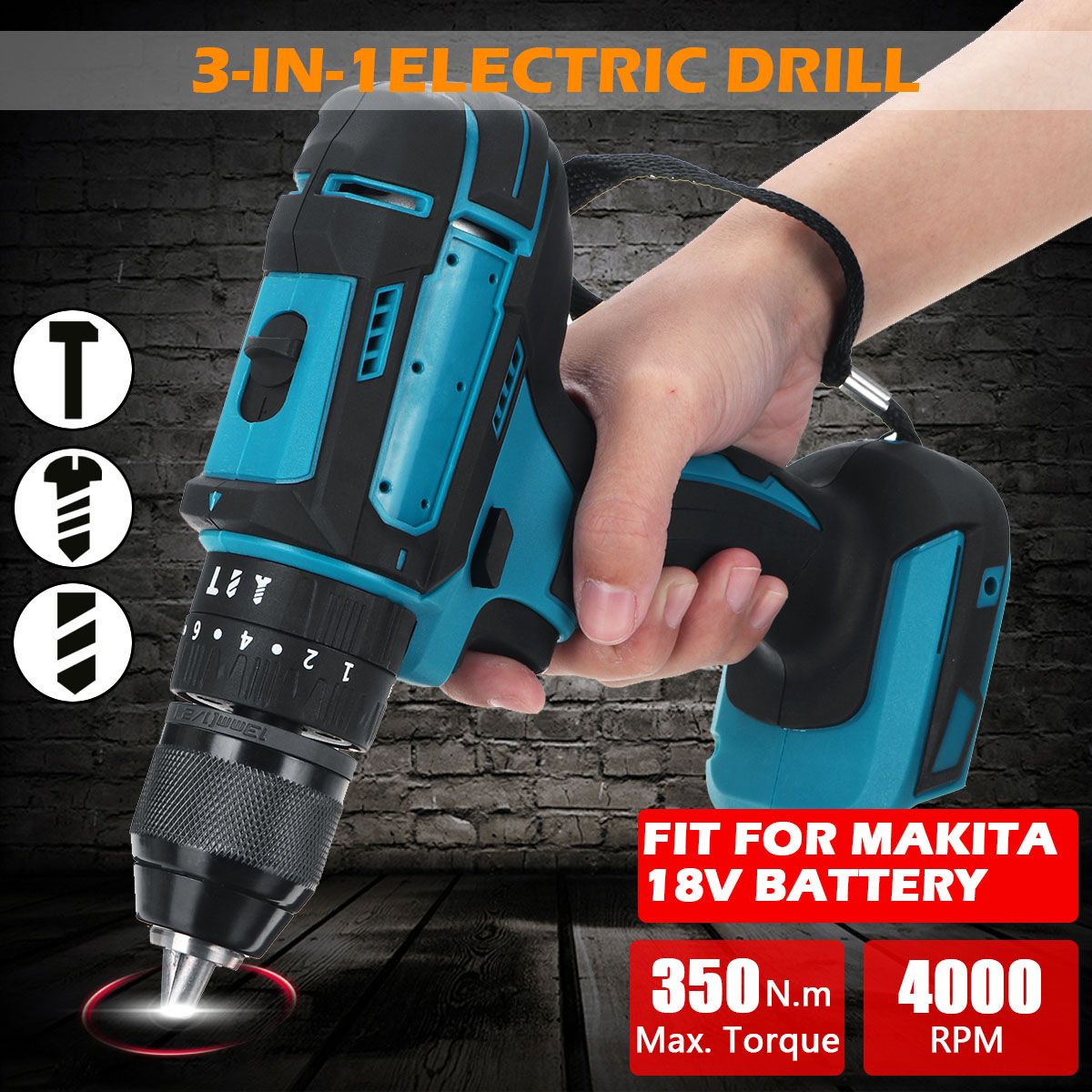 10mm-Chuck-Impact-Drill-350Nm-Cordless-Electric-Drill-For-Makita-18V-Battery-4000RPM-LED-Light-Power-1642853