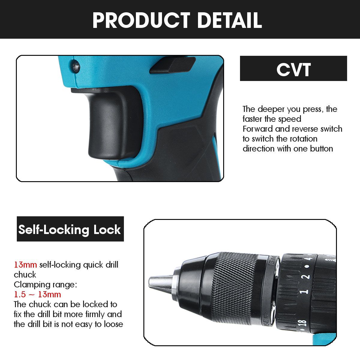 10mm-Chuck-Impact-Drill-350Nm-Cordless-Electric-Drill-For-Makita-18V-Battery-4000RPM-LED-Light-Power-1642853