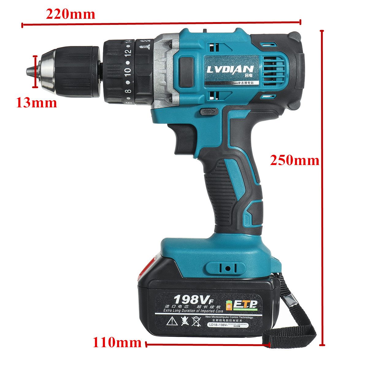 110-240V-198VF-203-Torque-Cordless-Impact-Electric-Drill-Flat-Drill-Hammer-Screwdriver-3-in-1-1612524
