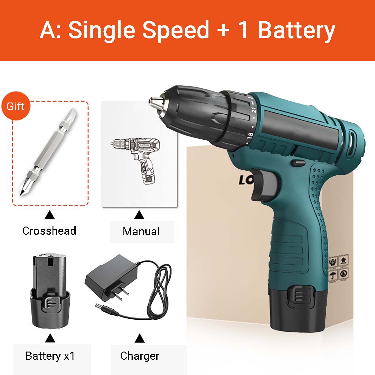 12V-1350RMP-Cordless-Drill-Driver-38-Keyless-Chuck-Impact-Drill-Set-Wall-Brick-Wood-Metal-Drilling-T-1752207