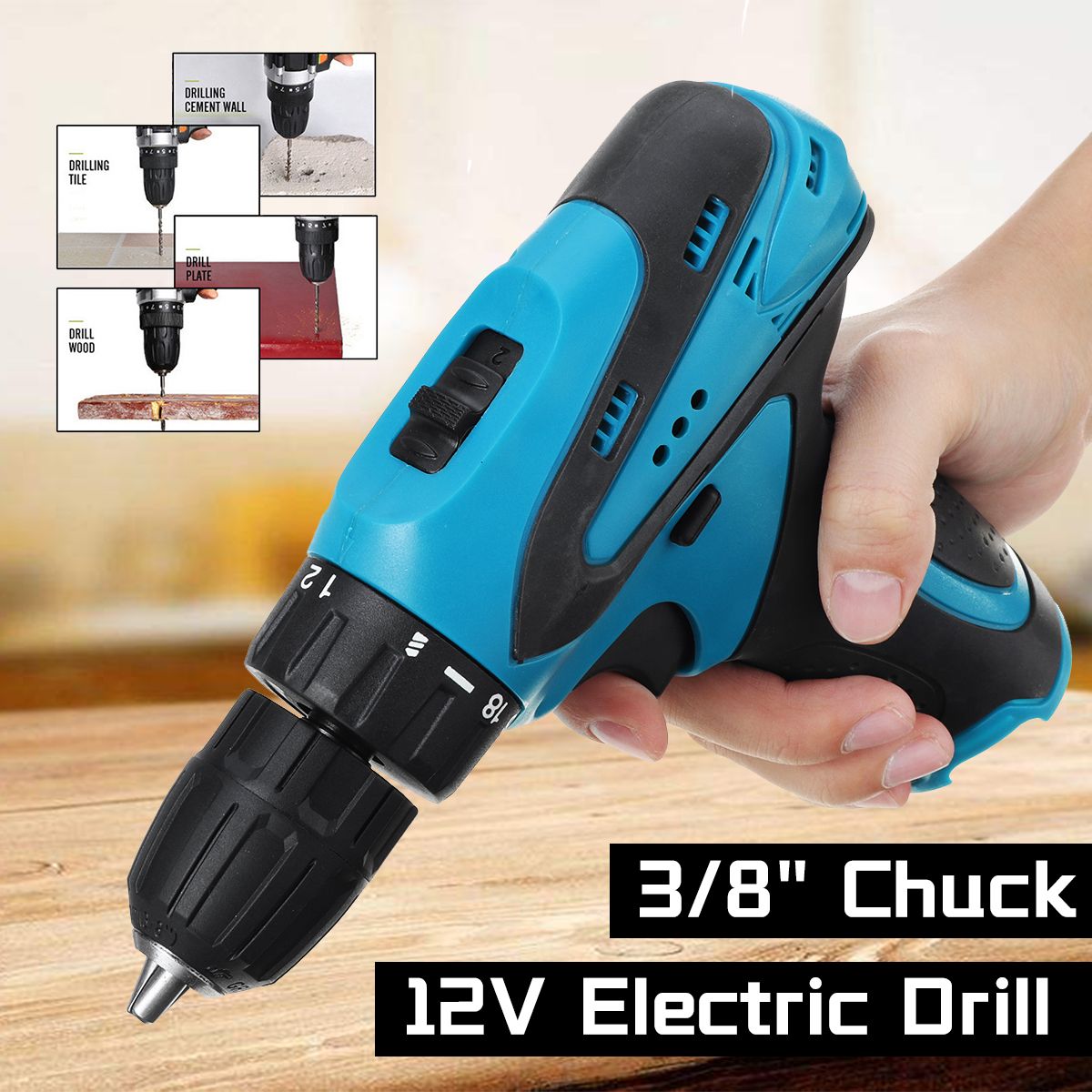 12V-2-Speeds-Cordless-Electric-Drill-18-Torque-Adjustment-Wood-Steel-Drilling-Tool-Without-Battery-1740706