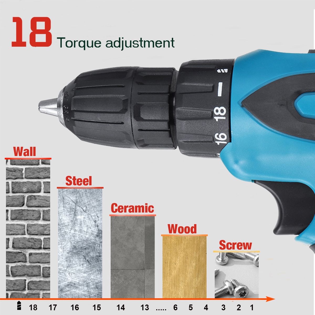 12V-2-Speeds-Cordless-Electric-Drill-18-Torque-Adjustment-Wood-Steel-Drilling-Tool-Without-Battery-1740706