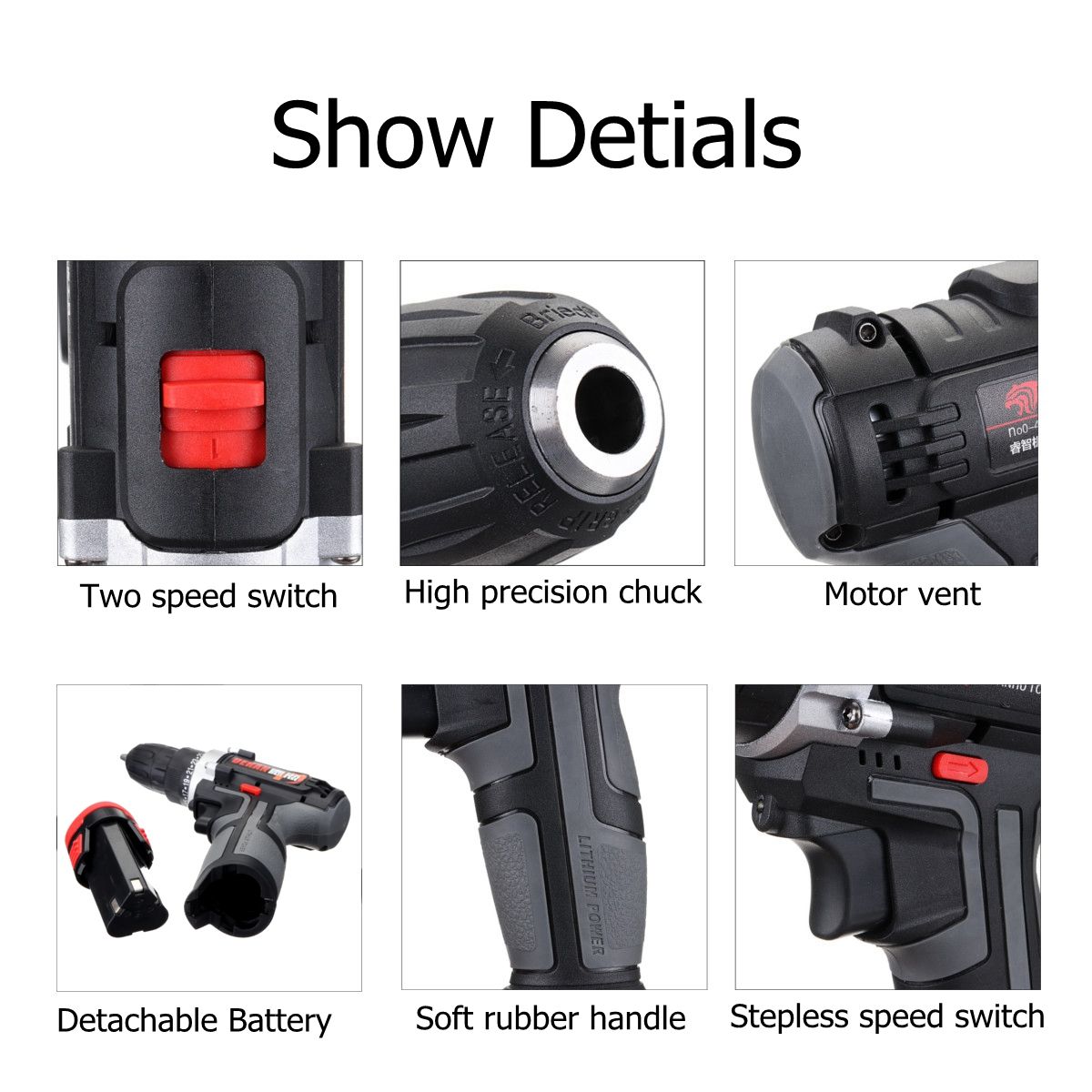 12V-Electric-Cordless-Power-Drill-Screwdriver-2-Speed-LED-Lighting-W-1or-2-Battery-1421394