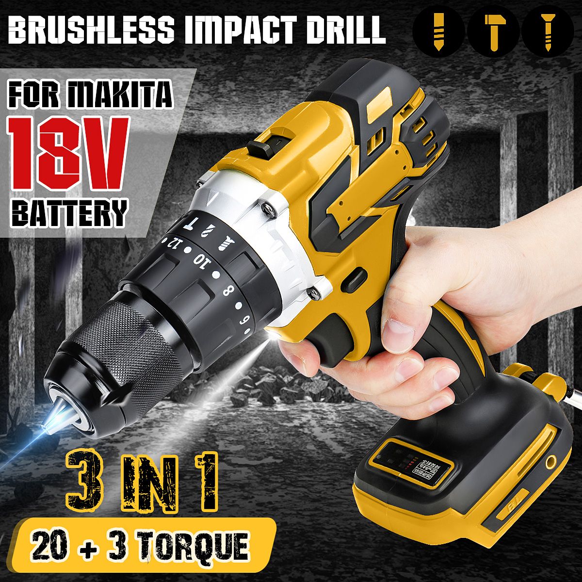 13mm-3-In-1-Brushless-Impact-Drill-Hammer-Cordless-Elctric-Hammer-Drill-Adapted-To-18V-Makita-Batter-1715080