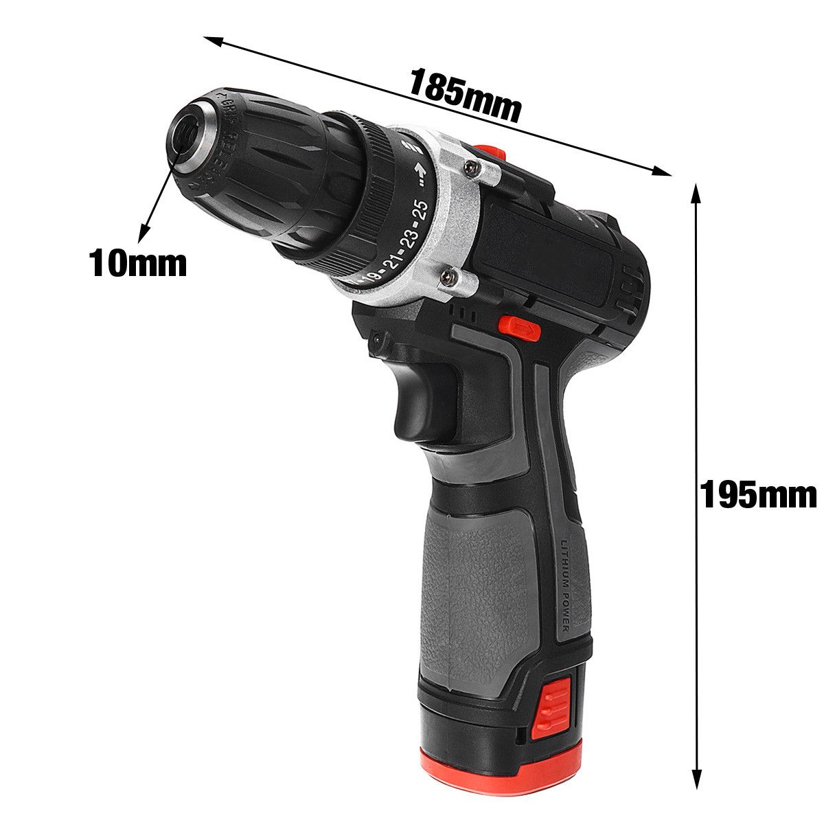 168V-Cordless-Drill-38quot-Keyless-Chuck-2-Speed-Electric-Screwdriver-Li-Ion-Battery-1492329