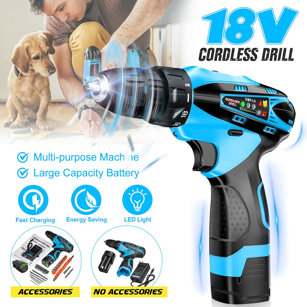 18V-Cordless-Power-Drill-2-Speed-Electric-Screwdriver-Repair-Tools-Kit-W-2-Pcs-Li-ion-Battery-1555801