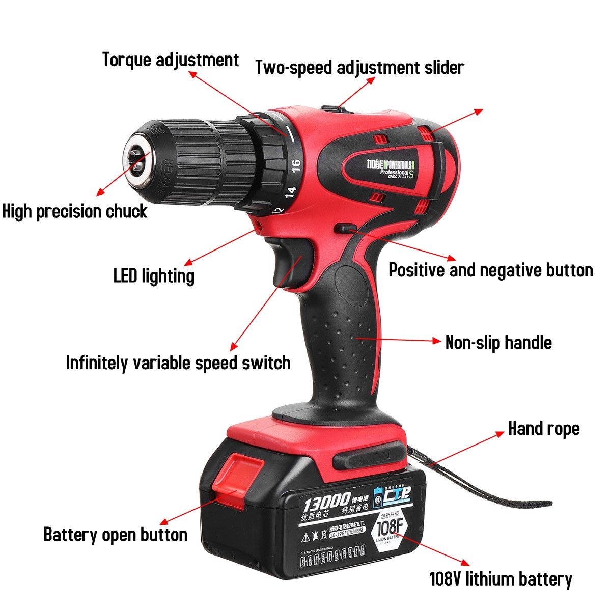 18V-Rechargeable-Cordless-Power-Impact-Drills-Electric-Drill-OneTwo-Battery-with-28Pcs-Accessories-1390836