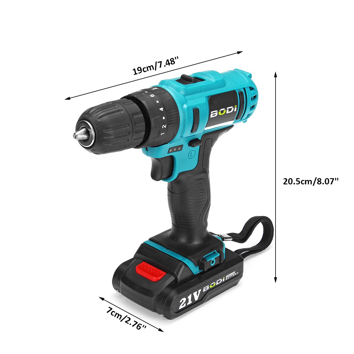 21V-2-Speed-Electric-Cordless-Power-Drills-Kit-38quot-Driver-Screwdriver-W-1or-2-Battery-1421345