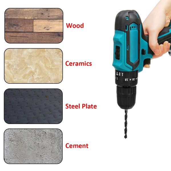 21V-Cordless-Electric-Drill-Rechargeable-Screwdriver-2-Speed-Woodworking-Tool-1672542