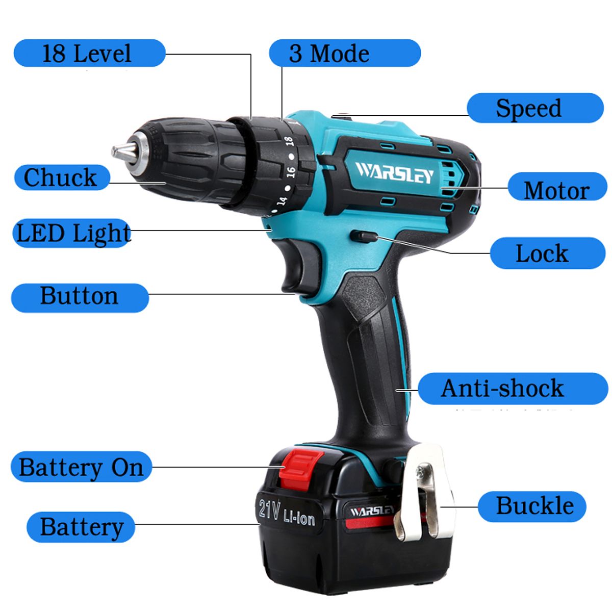 21V-Cordless-Impact-Power-Drill-Rechargeable-2-Speed-Electric-Screwdriver-Driver-with-2-Batteries-1366233