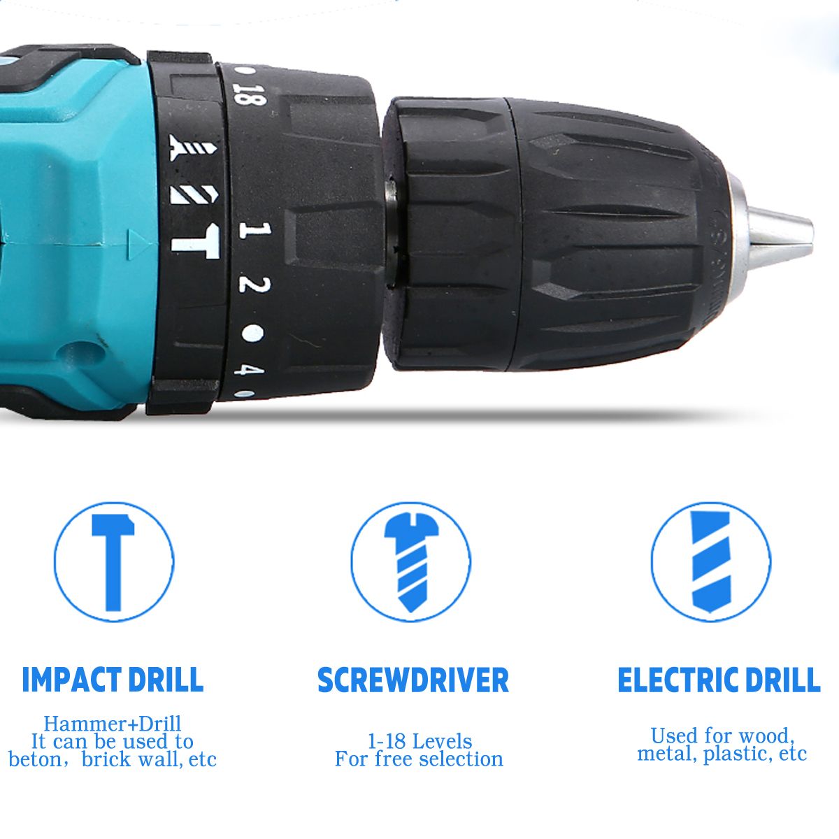 21V-Cordless-Impact-Power-Drill-Rechargeable-2-Speed-Electric-Screwdriver-Driver-with-2-Batteries-1366233