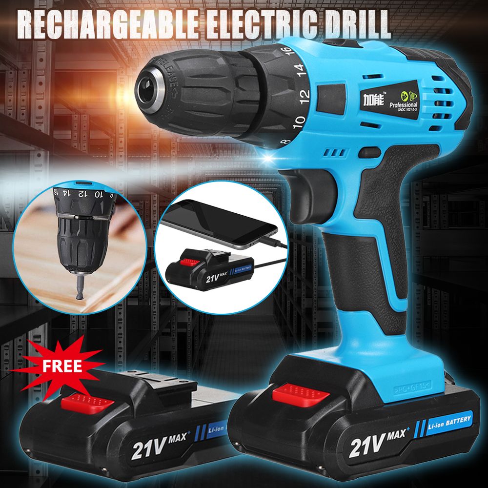 21V-Cordless-Power-Drill-2-Speed-Electric-Screwdriver-with-2-Multipurpose-Li-ion-Batteries-1359287