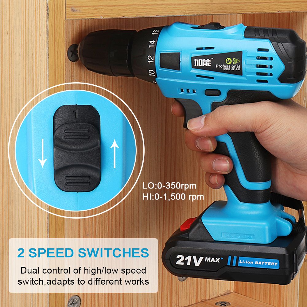 21V-Cordless-Power-Drill-2-Speed-Electric-Screwdriver-with-2-Multipurpose-Li-ion-Batteries-1359287