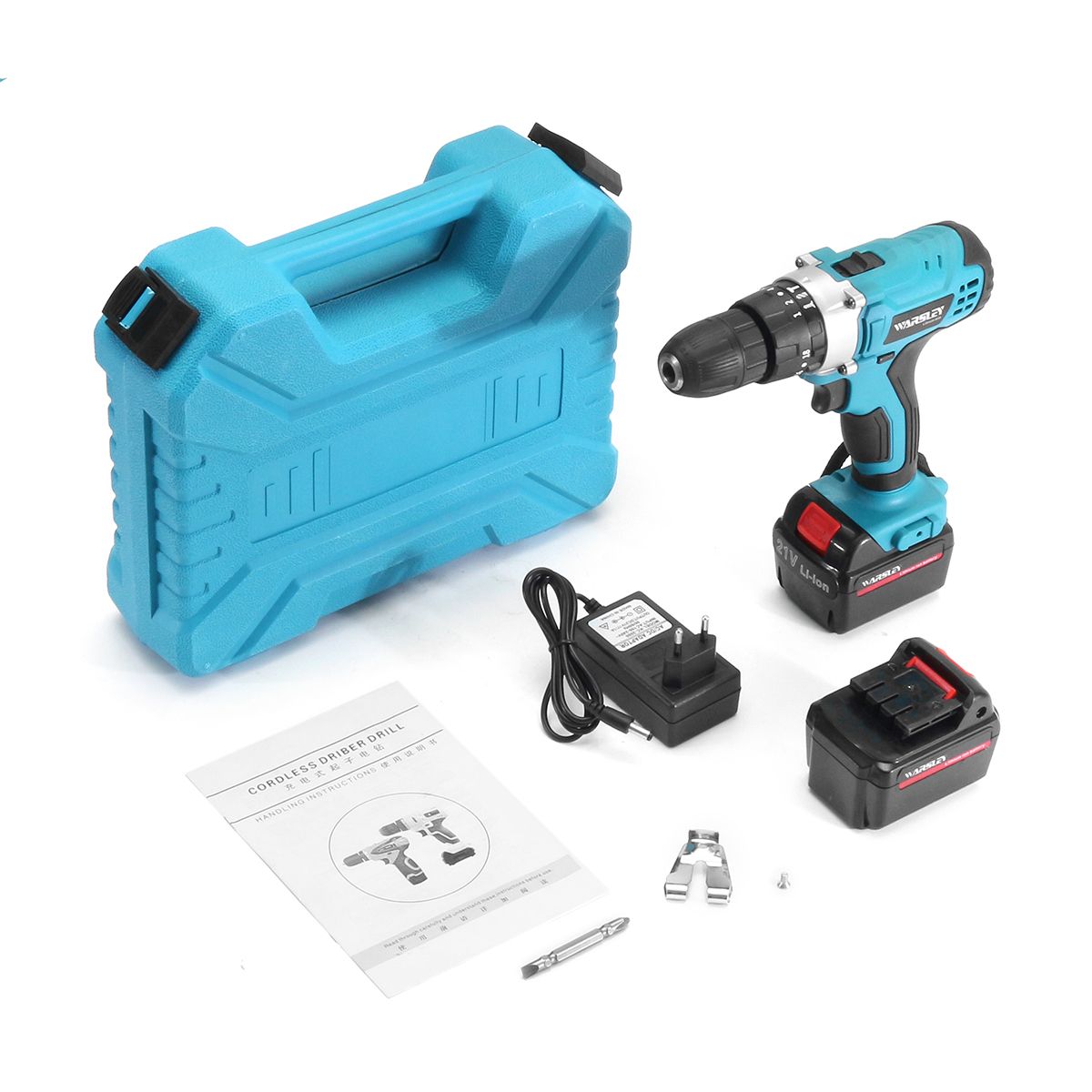 21V-Cordless-Power-Impact-Drill-Rechargeable-2-Speed-Electric-Screwdriver-Driver-with-2-Batteries-1365267