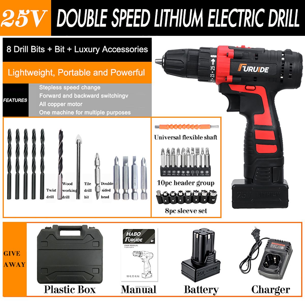 25-V-Drill-2-Speed-Electric-Cordless-Drill-Driver-with-Bits-Set-Batteries-1757270