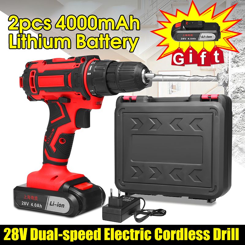 251-Torque-Stage-28V-Cordless-Drill-Rechargeable-4000mAh-Lithium-Power-Drills-38-Inch-Chuck-1399683