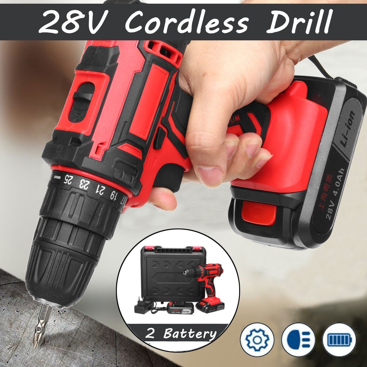 251-Torque-Stage-28V-Cordless-Drill-Rechargeable-4000mAh-Lithium-Power-Drills-38-Inch-Chuck-1399683