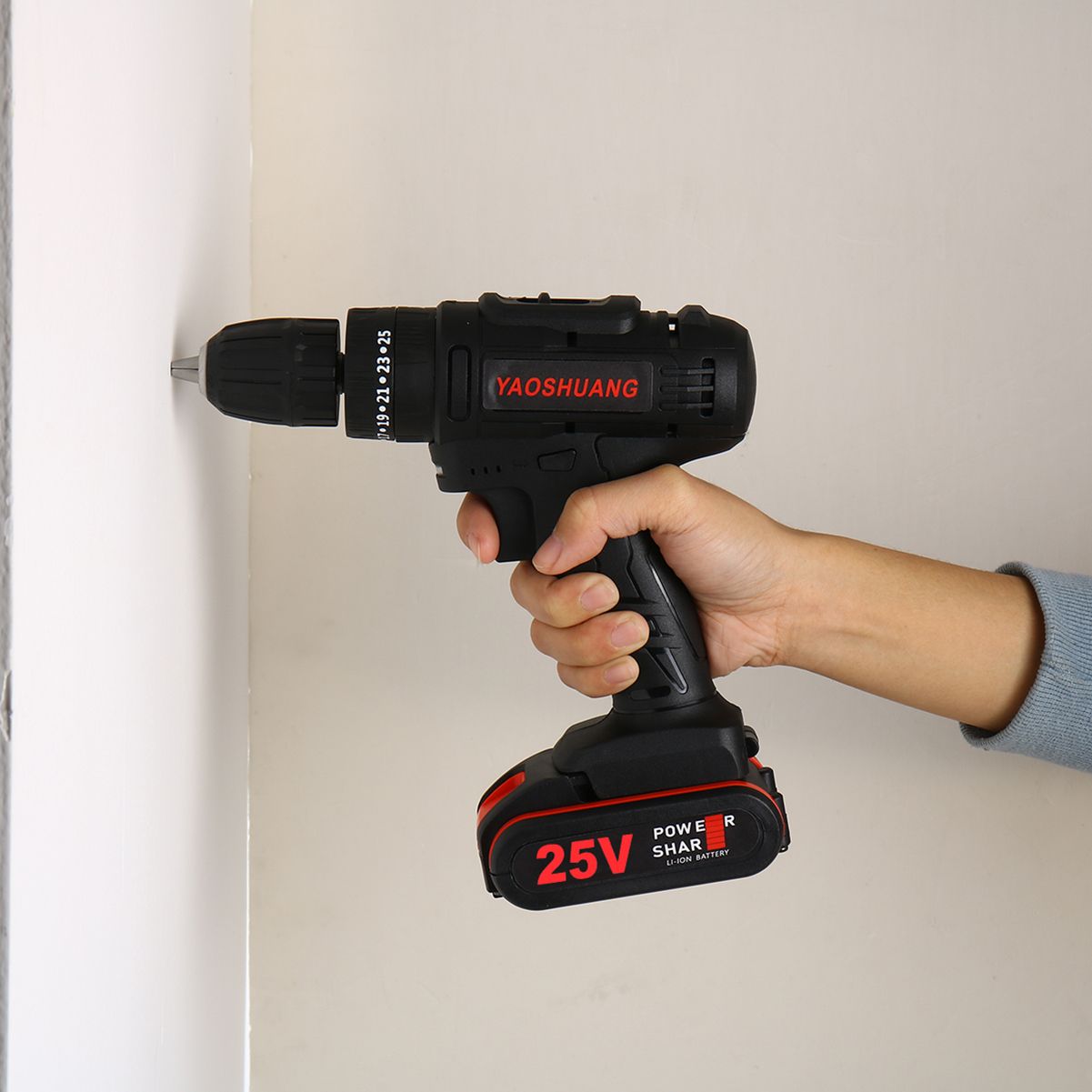 25V-38quot-Cordless-Rechargeable-Electric-Impact-Hammer-Screwdriver-Drill-2-Battery-1632691