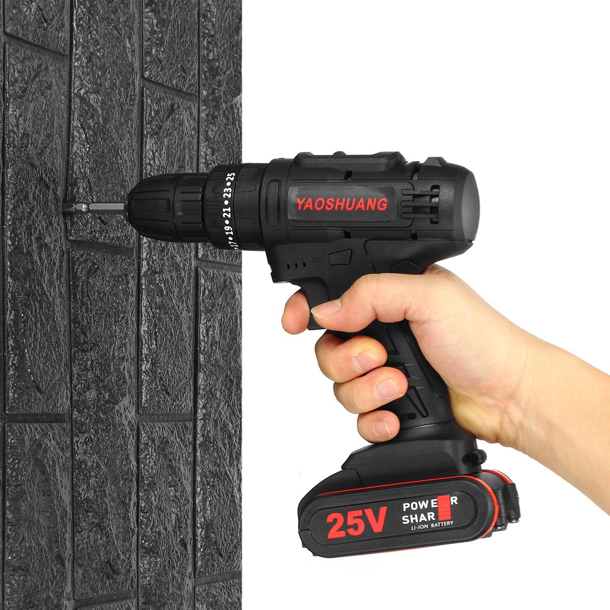25V-38quot-Cordless-Rechargeable-Electric-Impact-Hammer-Screwdriver-Drill-Power-with-1-Battery-1632689