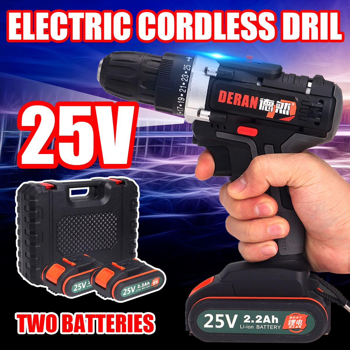 25V-Cordless-Electric-Screwdriver-Rechargable-Power-Drills-Driver-Tool-2200mAh-Li-ion-Battery-1417295