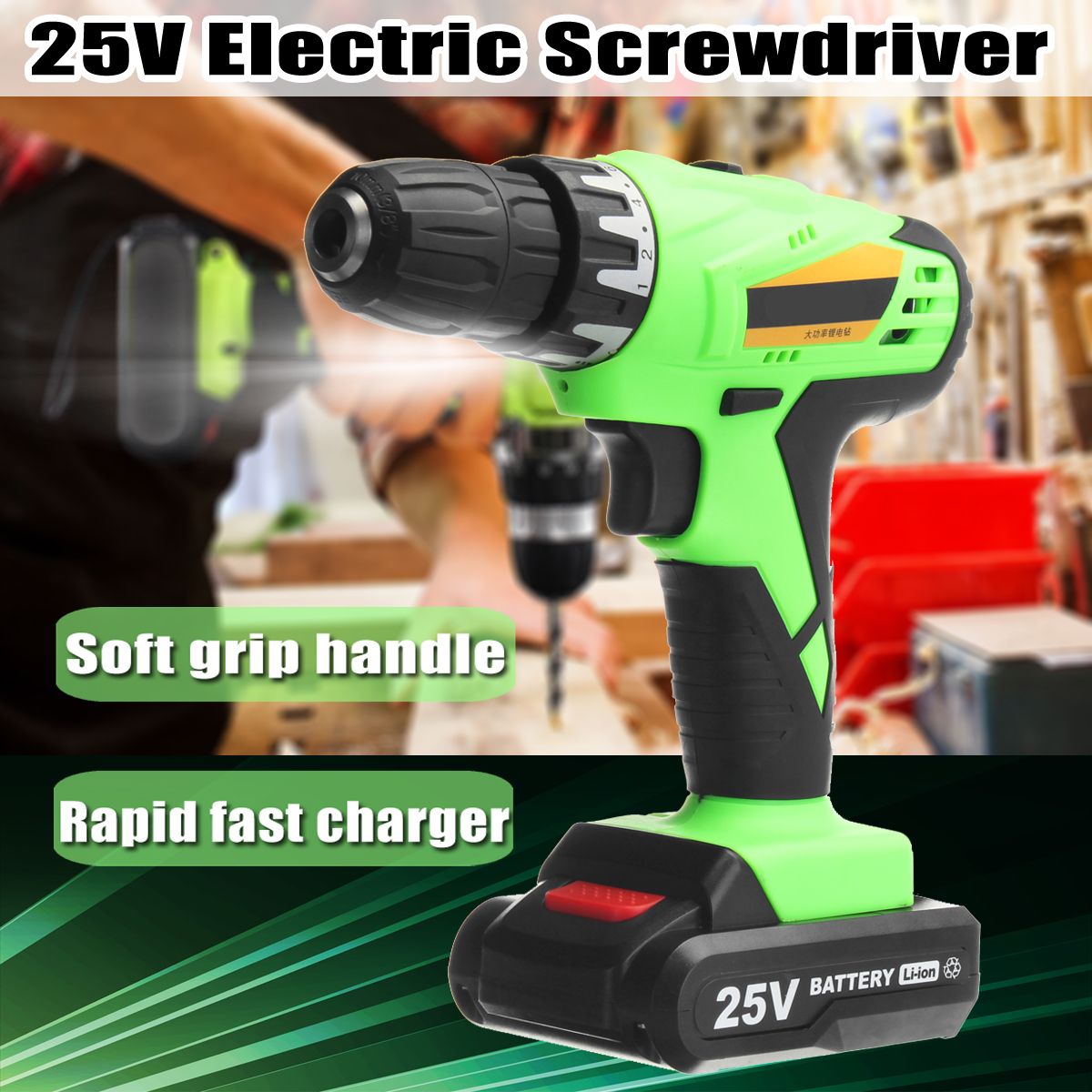 25V-Cordless-Power-Drill-2-Lithium-Ion-Battery-Rechargeable-Electric-Screwdriver-Kit-1275028